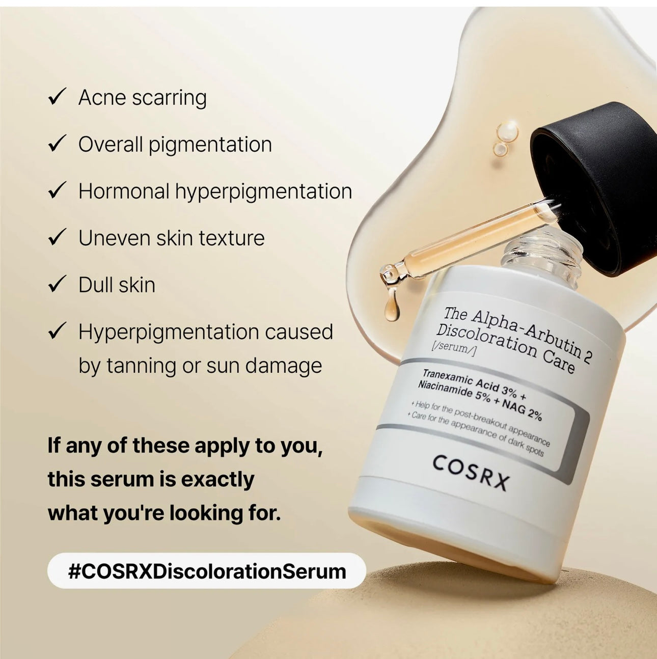COSRX The Alpha-Arbutin 2 Discoloration Care Serum + Peptide Serum Set